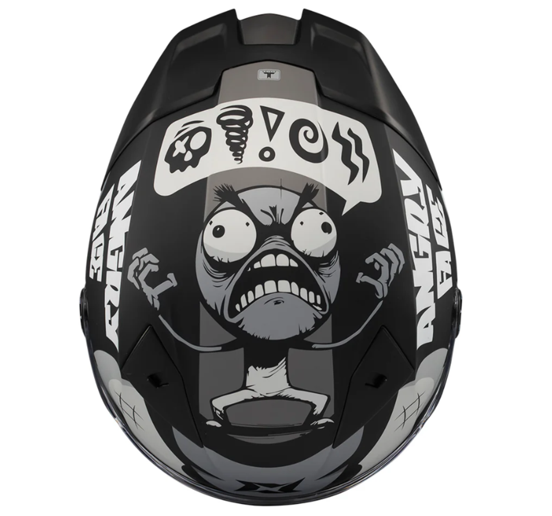 Каска AXXIS FENIX ANGRY FACE B2 MATT