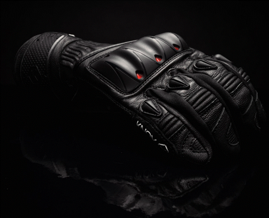 Кожени ръкавици KNOX Oulton MK2 – Black/Red