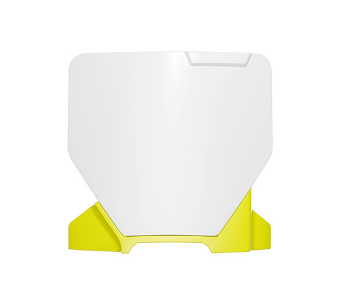 Табела за номер RACETECH Front Number Plate HUSQ TC 65 24-25 (White/Yellow)