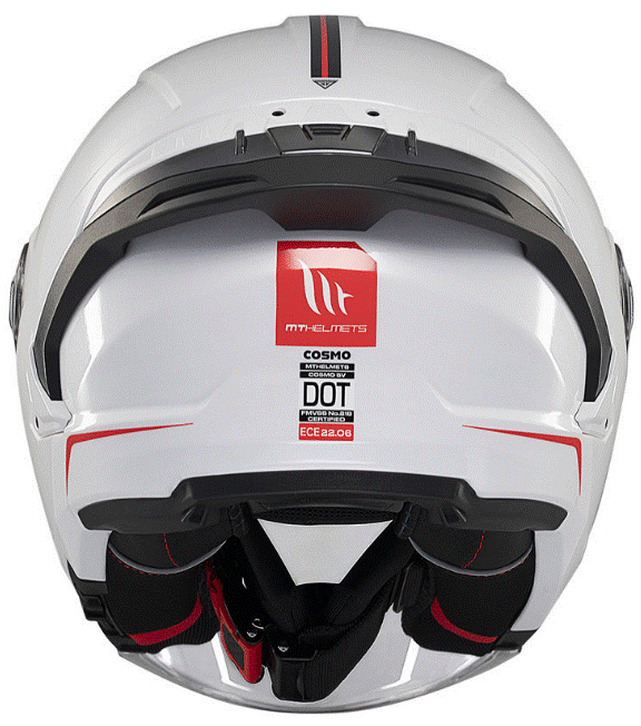 Скутер каска MT COSMO SV SOLID A0 GLOSS WHITE
