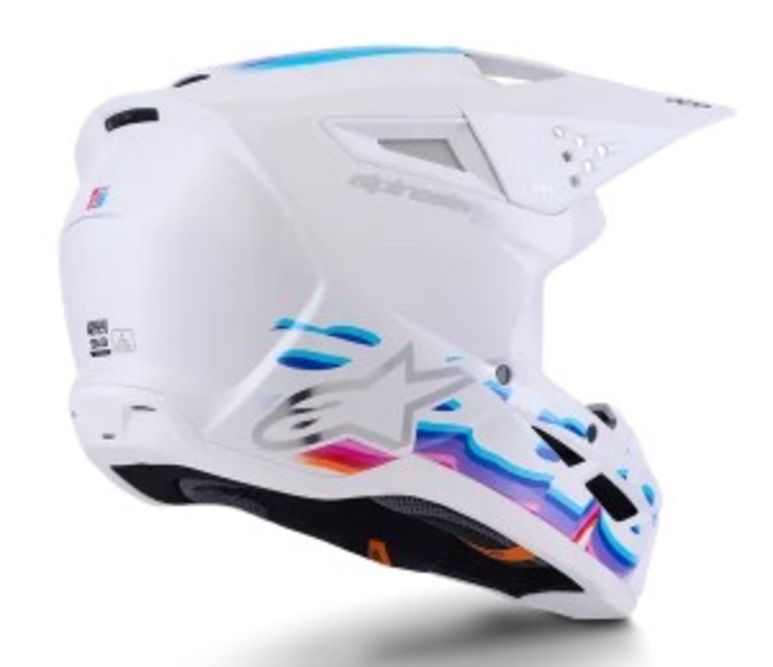 Мотокрос каска ALPINESTARS SM3 FORCE WHITE-GLOSS