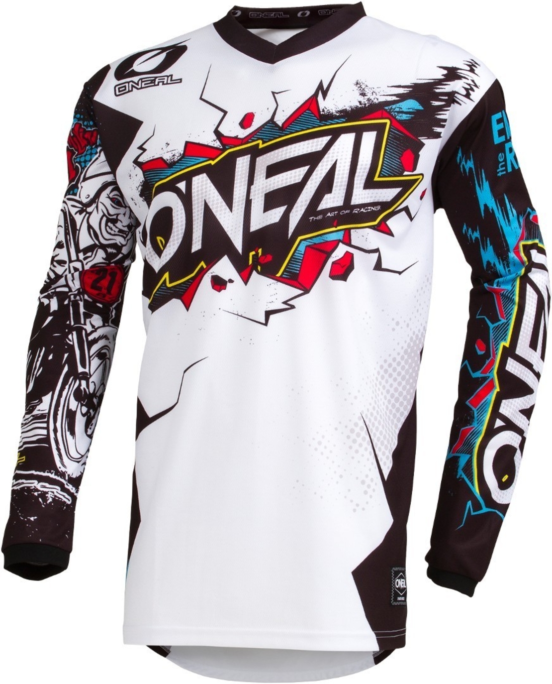 Мотокрос блуза O`NEAL ELEMENT VILLAIN WHITE