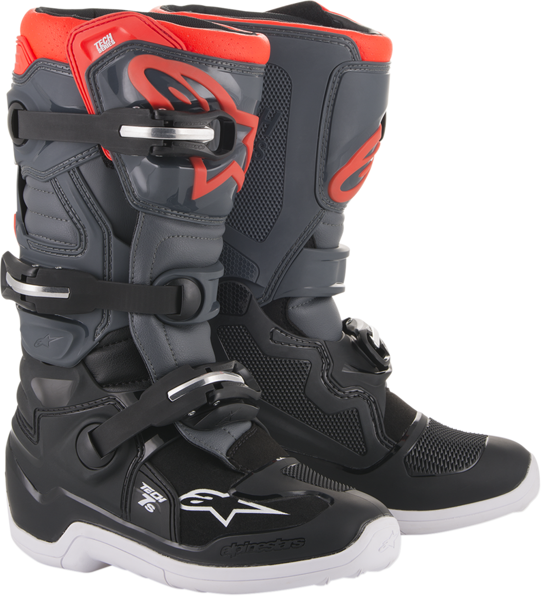 Детски мотокрос ботуши ALPINESTARS Tech 7S Red, Gray, Black