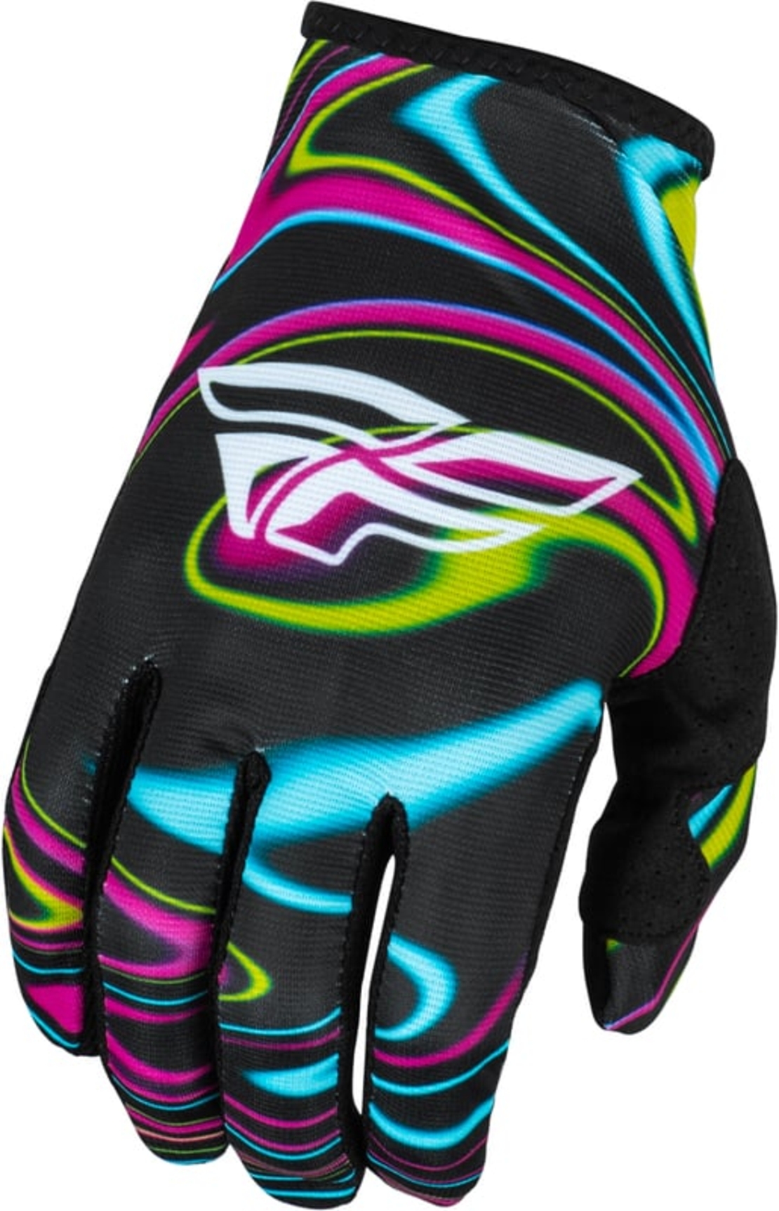Детски мотокрос ръкавици FLY RACING Lite Warped- Black/Pink/Electric Blue
