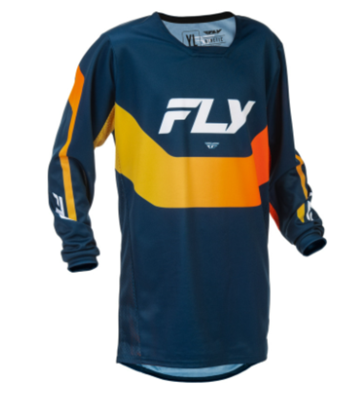 Детска мотокрос блуза FLY RACING Kinetic Jugend - Navy/Orange