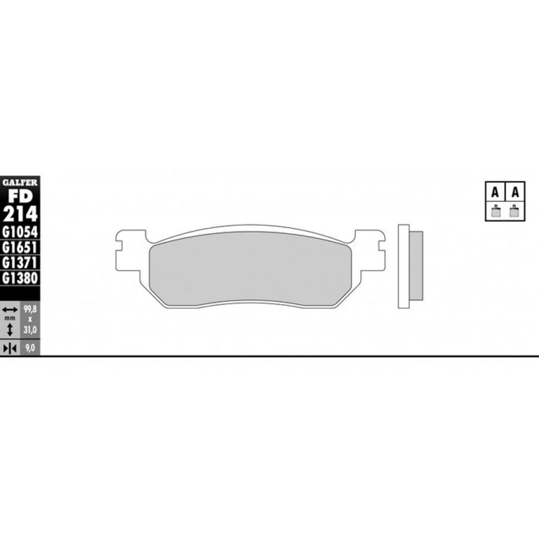 Предни/Задни мото накладки Galfer SINTERED SCOOTER FD214G1380