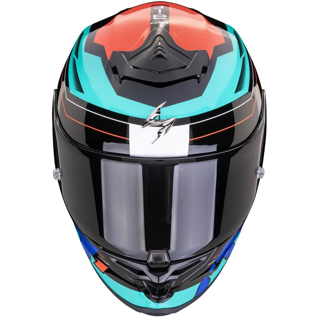 Каска Scorpion EXO-R1 Evo Air Blaze Black-Blue-Red