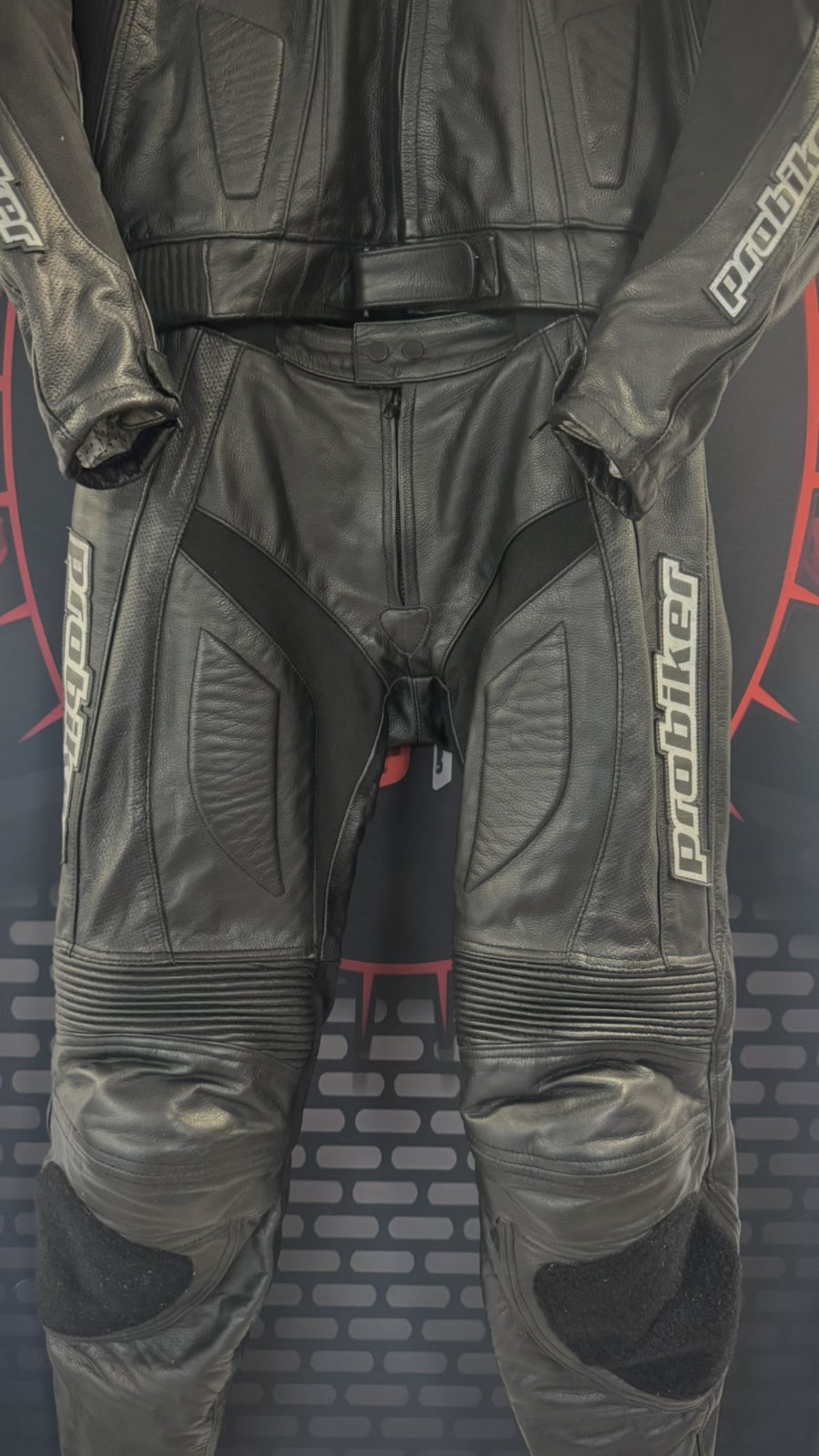 Кожен мото екип Probiker PRX-4 номер 56-2XL на две части