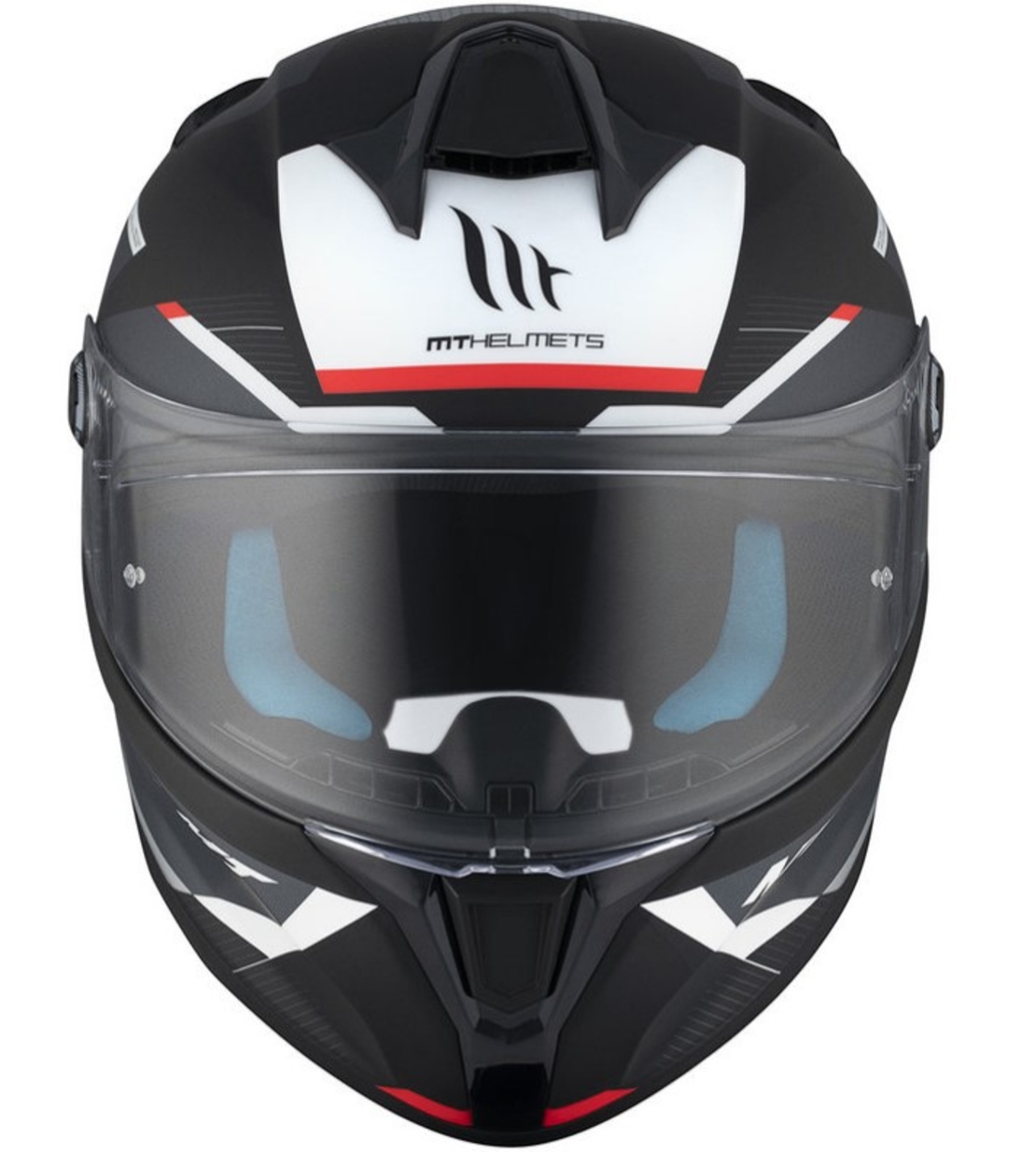 Каска MT TARGO S KAY B2 MATT BLACK/WHITE/RED