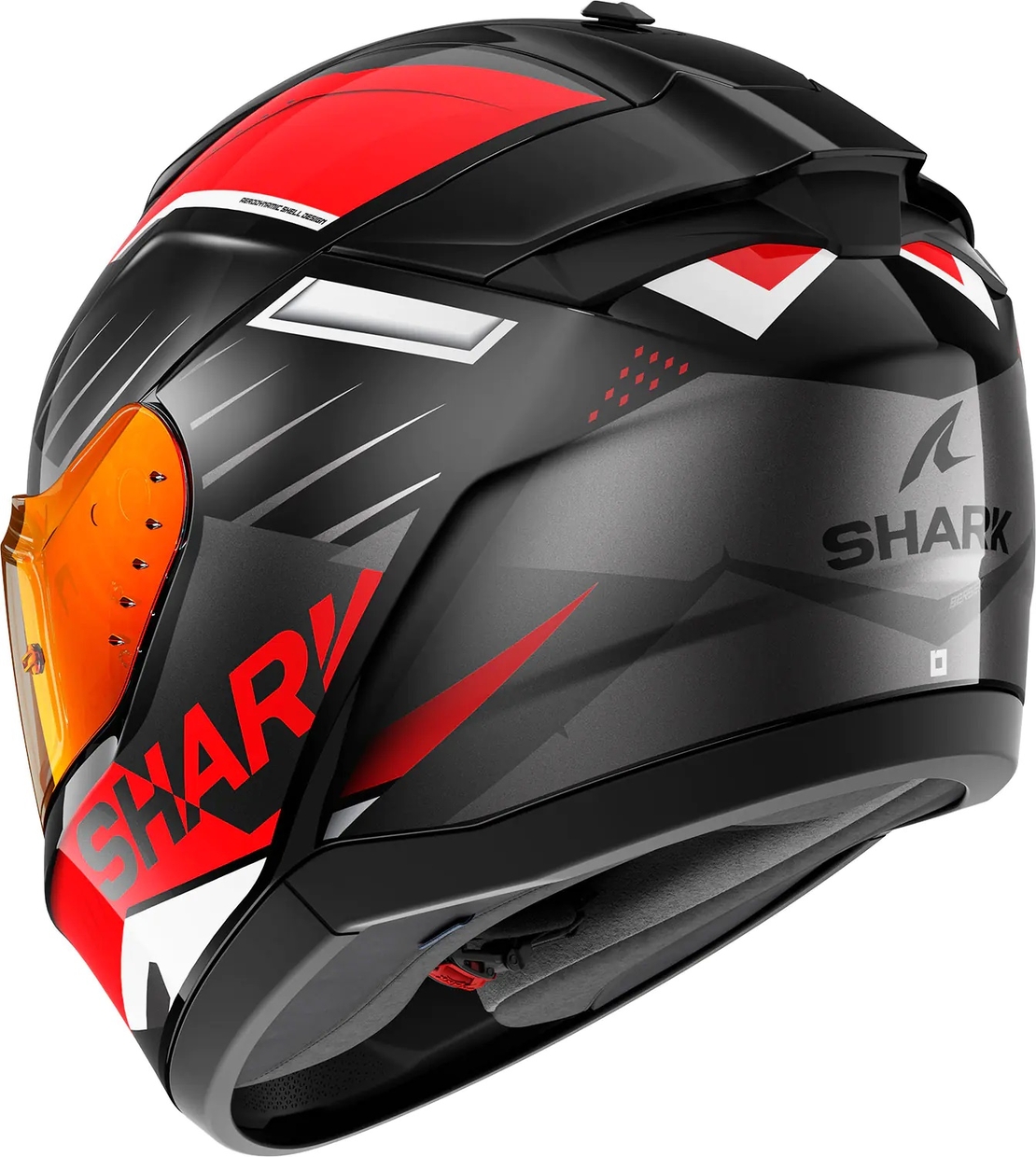 Каска SHARK RIDILL 2 BERSEK BLACK/WHITE/RED