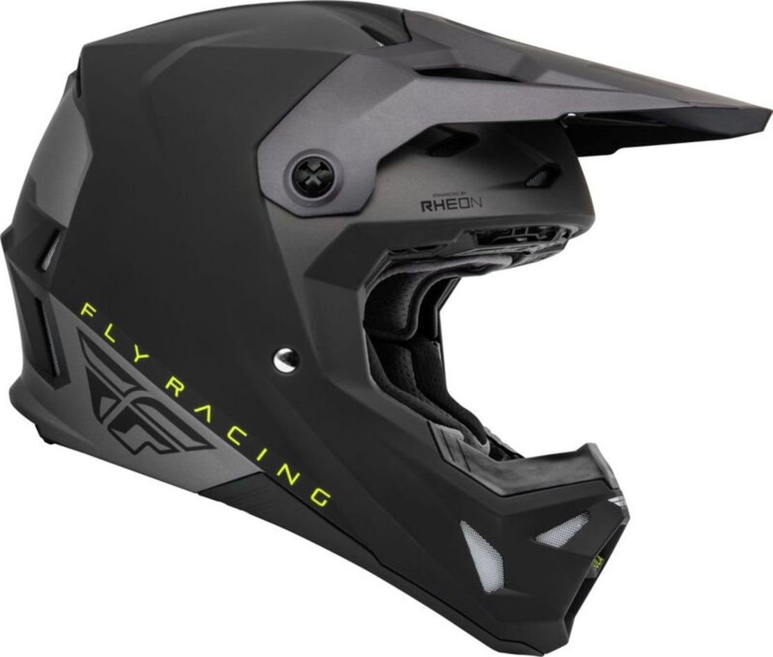 Мотокрос каска FLY RACING Formula CP Slant- Matte Black/Grey/Hi-Vis