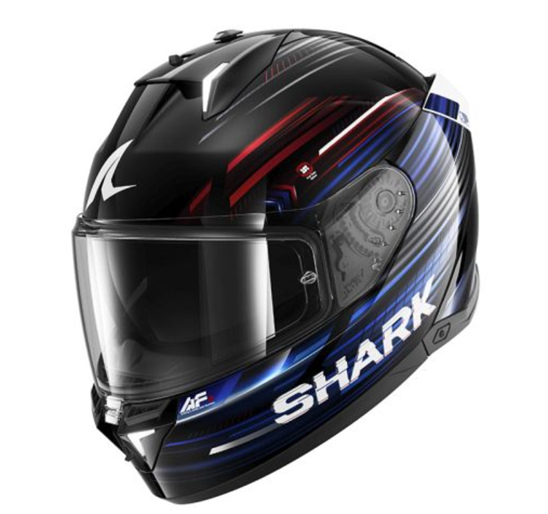 Каска SHARK SKWAL i3 LIGHT-BLUR BLACK/BLUE/RED