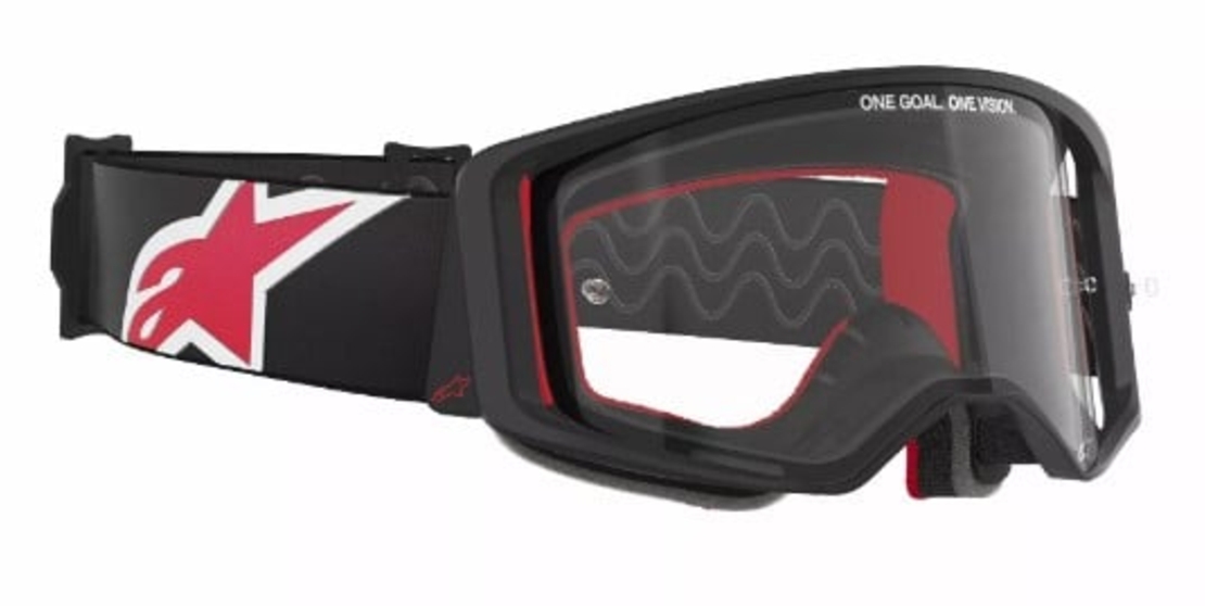Мотокрос очила ALPINESTARS SUPERTECH CORP BLACK/RED CLEAR