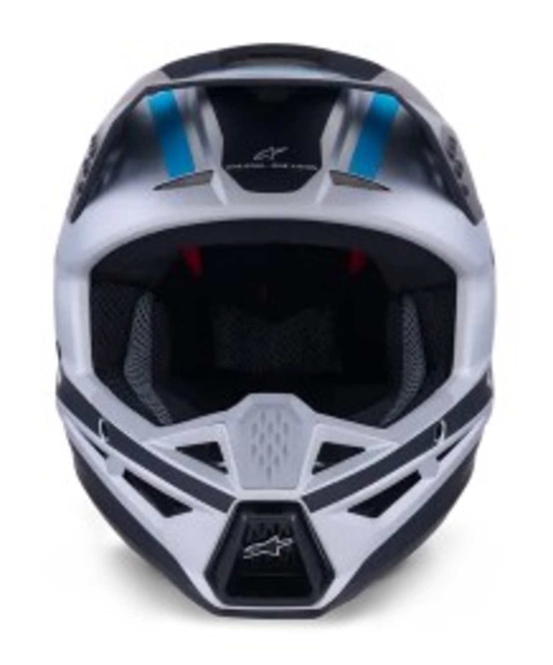 Мотокрос каска ALPINESTARS SM3 HEAT SILV/BL/BLK