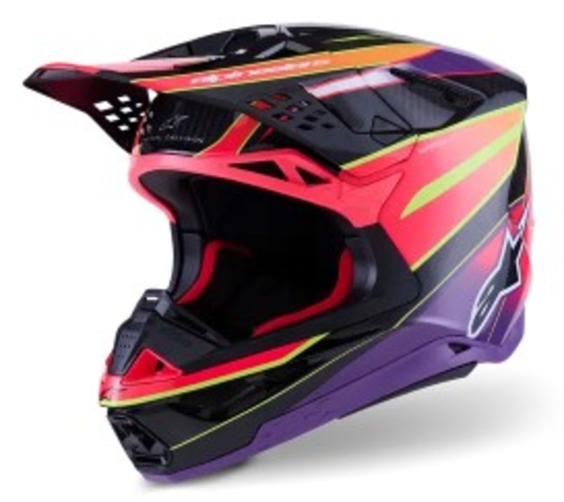 Мотокрос каска ALPINESTARS SM10 ERA PINK/VIO/YL