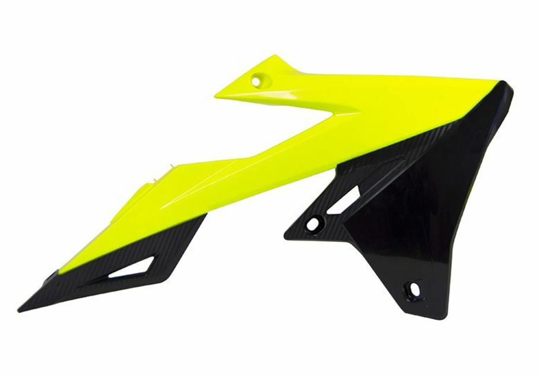 Пластмасови капаци за радиатор RACETECH Radiator Covers Neon Yellow/Black Suzuki RM-Z450 18-23