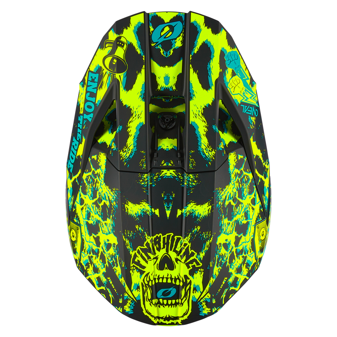 Мотокрос каска O'NEAL 3SERIES ASSAULT BLACK/NEON YELLOW V.24