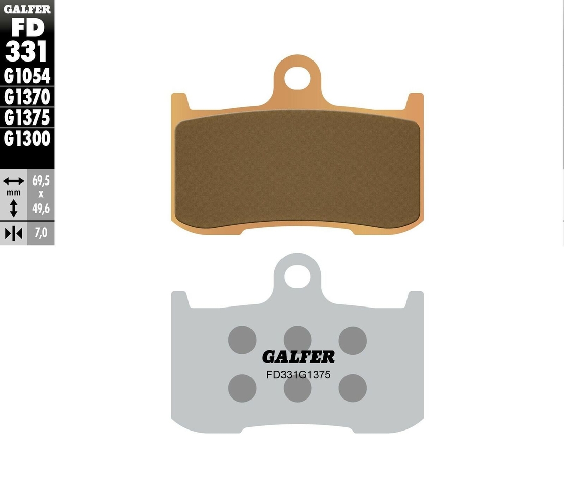 Предни мото накладки Galfer SINTERED RACING COMPOUND FD331G1375R
