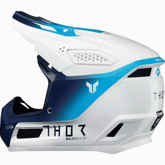Мотокрос каска THOR FLEET STORM WHITE/NAVY