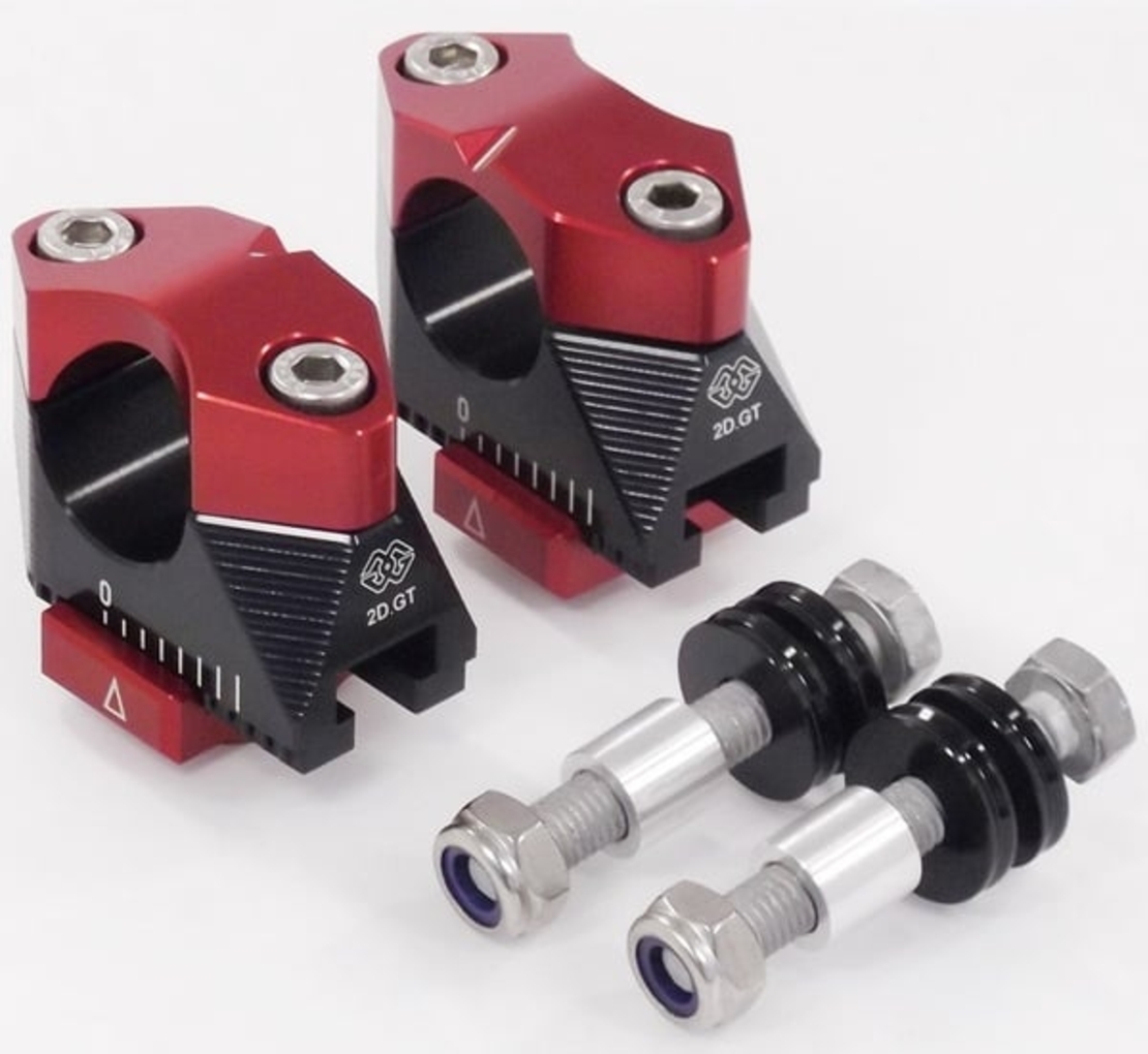 Повдигачи за кормило GILLES RISERS 2DGT BK/RD CB 1100