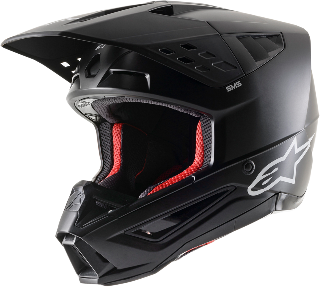 Мотокрос каска ALPINESTARS SM5 SOLID BLACK