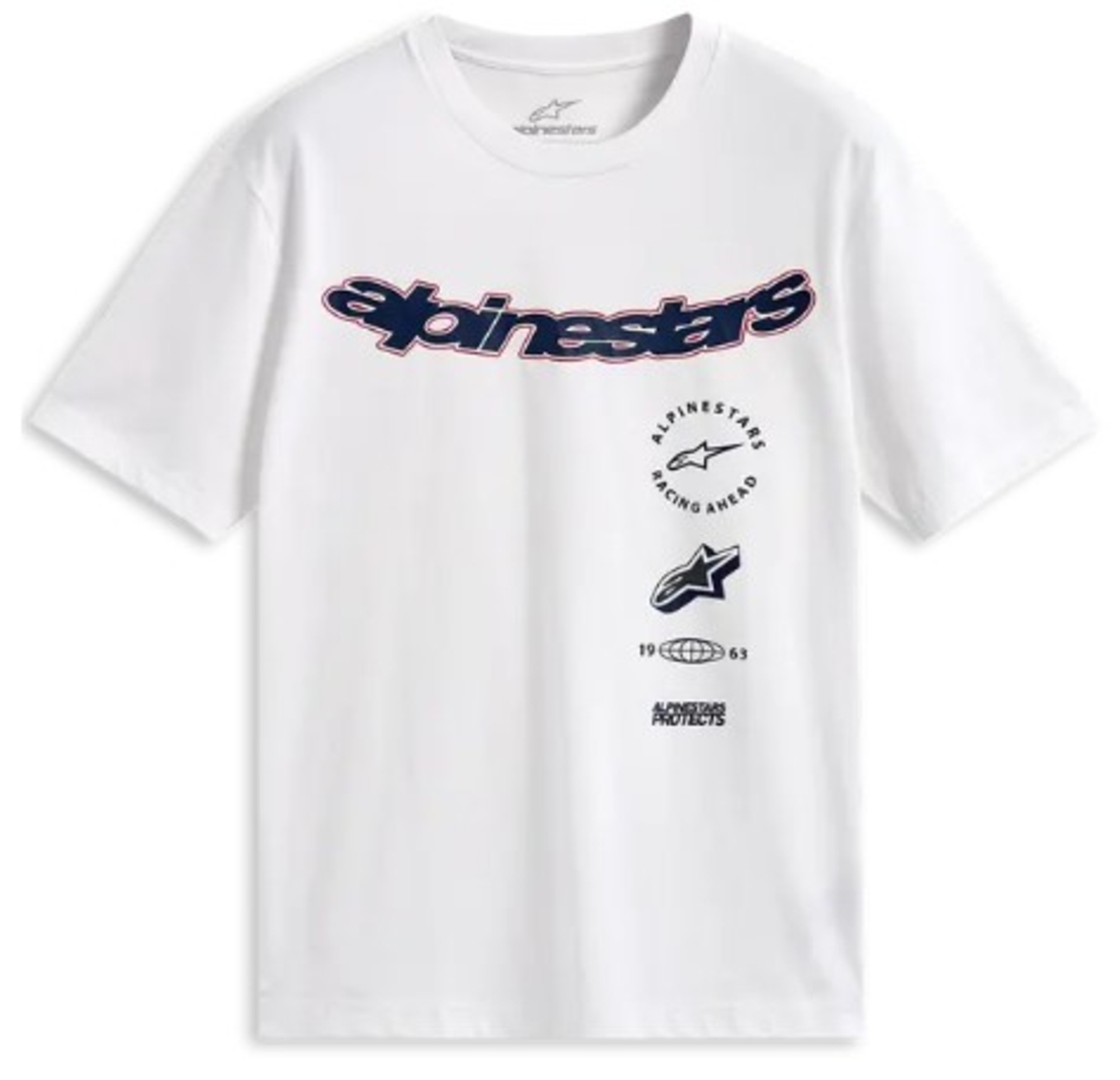 Тениска ALPINESTARS SS CSF ABUS WHITE