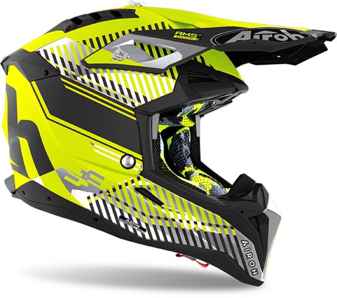 Каска AIROH AVIATOR 3 WAVE YELLOW MATT