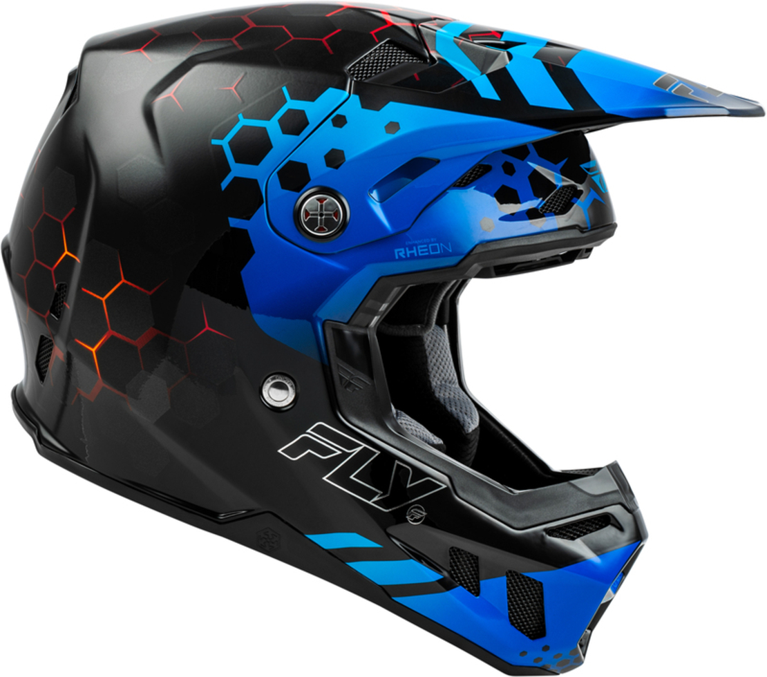 Мотокрос каска FLY RACING Formula CC Tektonic - Black/Blue/Red