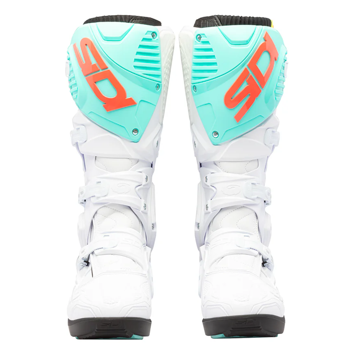 Мотокрос ботуши SIDI CROSSFIRE 3 SRS WHITE/FLUO MINT/CORAL