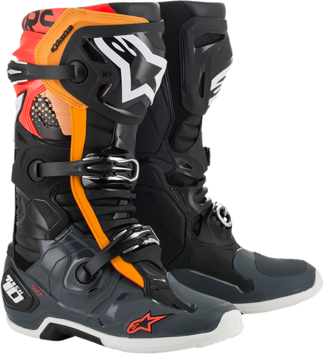 Мотокрос ботуши ALPINESTARS TECH 10-BLACK/GRAY/ORANGE