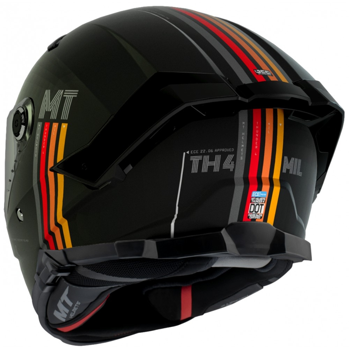 Каска MT THUNDER 4 SV MIL A11 MATT BLACK
