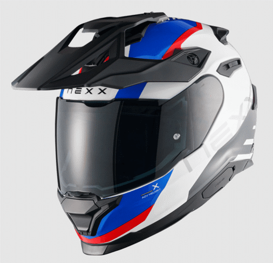 Адвенчър каска NEXX  Y.TRAVL QUEST WHITE/BLUE/RED