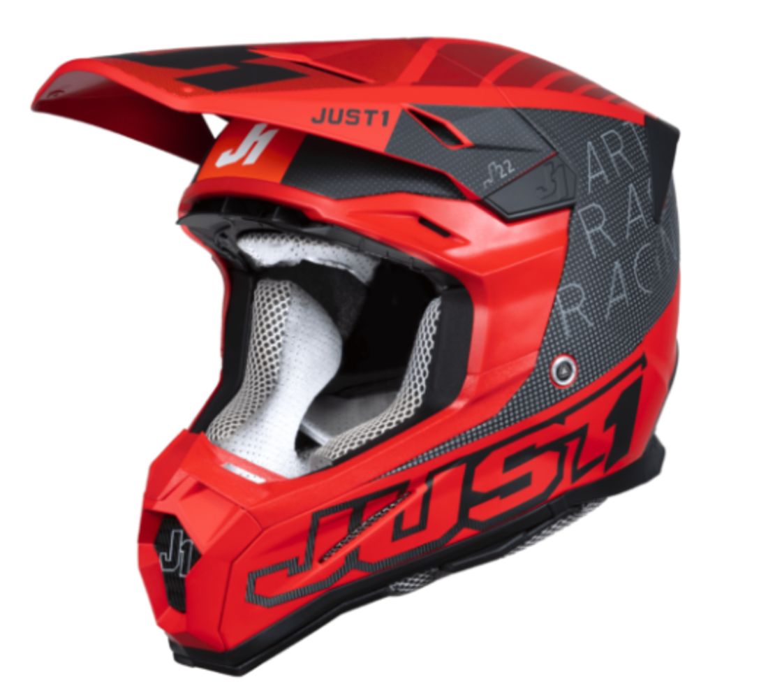 Mотокрос каска Just1 J-22 F Dynamo Black/Red