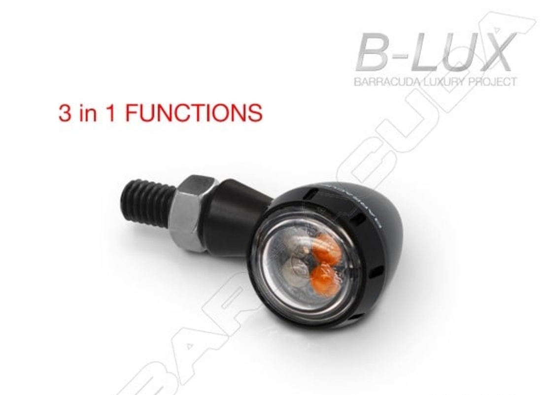 LED мото мигачи BARRACUDA S-LED 3 B-LUX BLACK