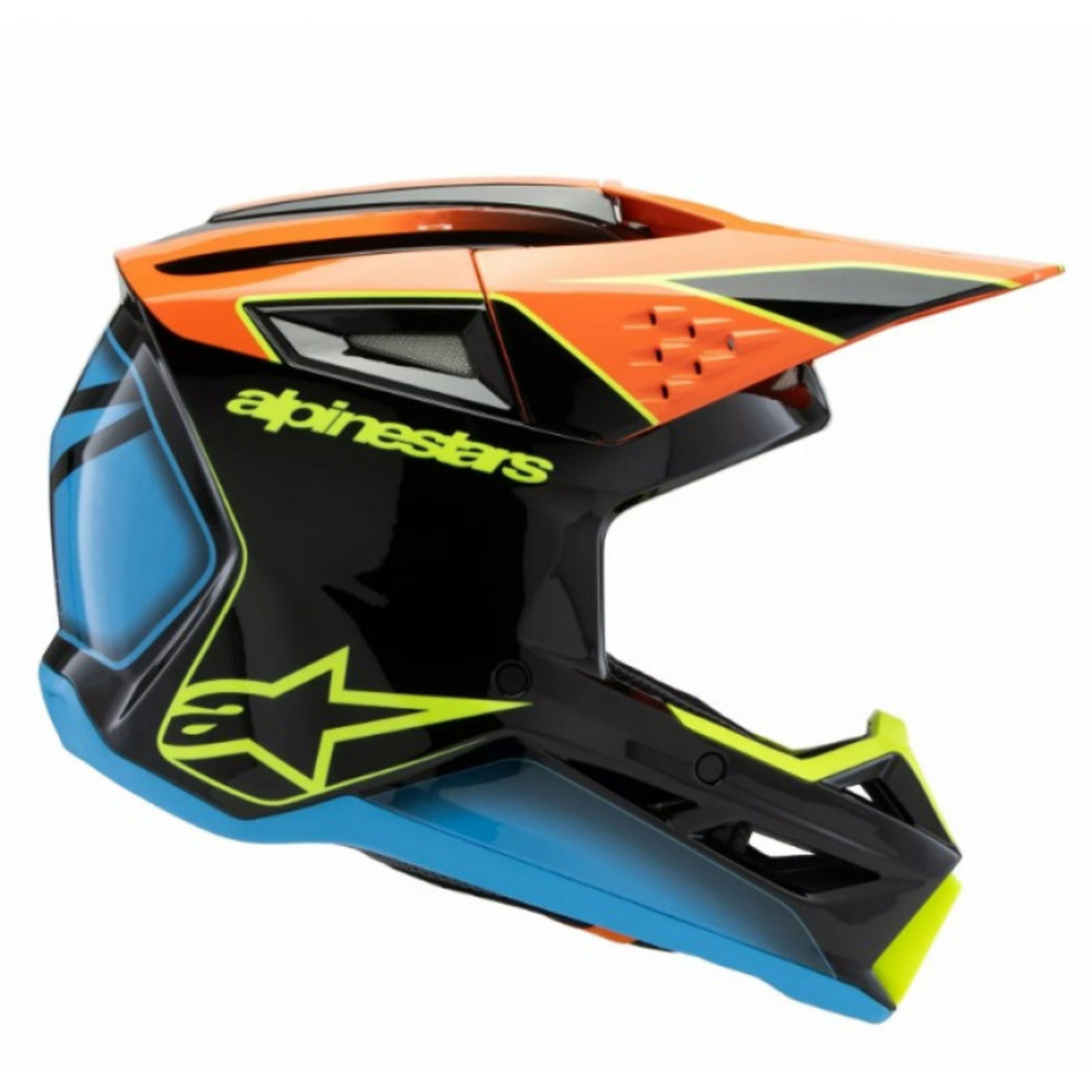 Детска каска ALPINESTARS SM3 FRAY BLK/OR/YL