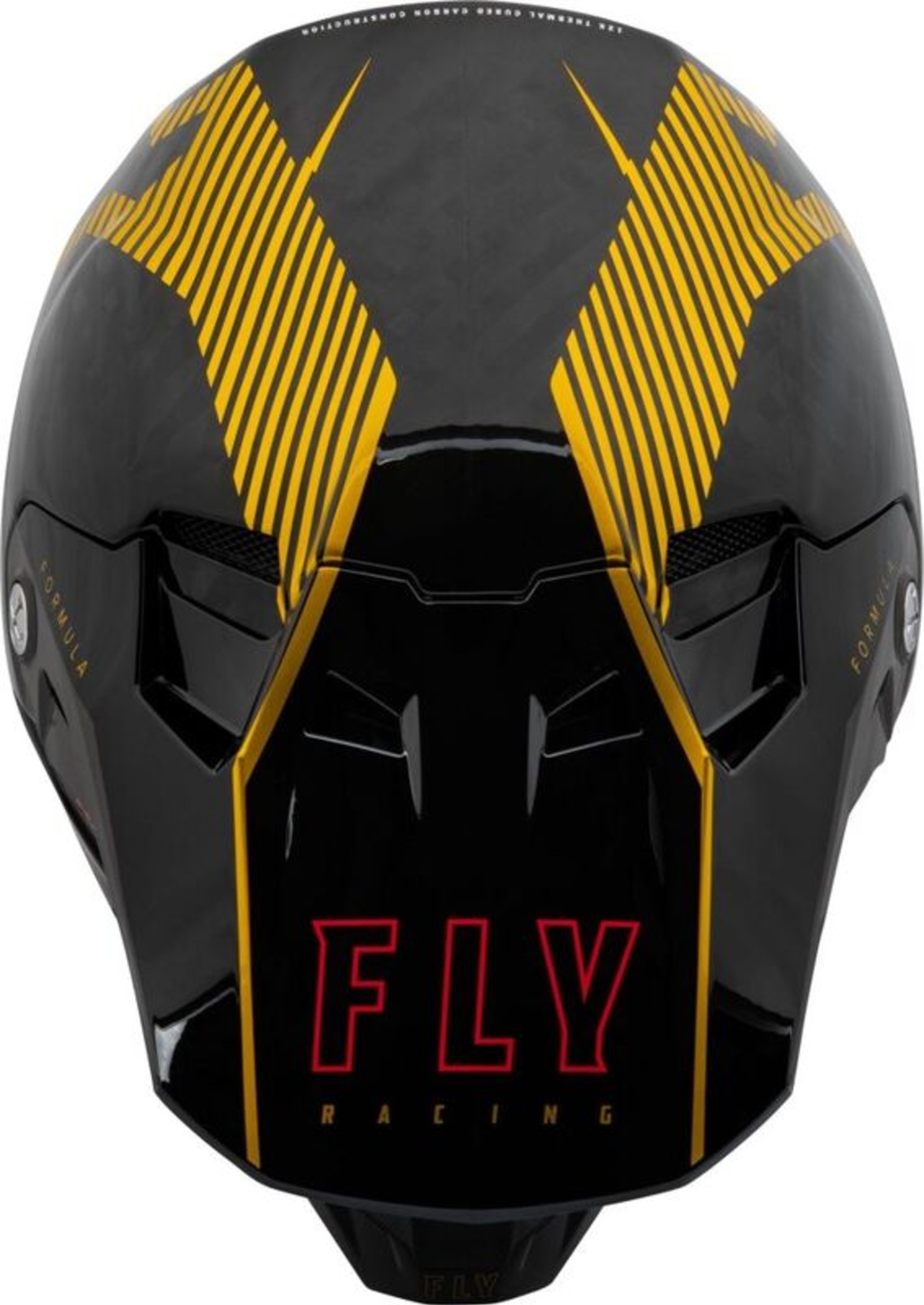 Мотокрос каска FLY RACING Formula Carbon Tracer Helmet - Gold/Black