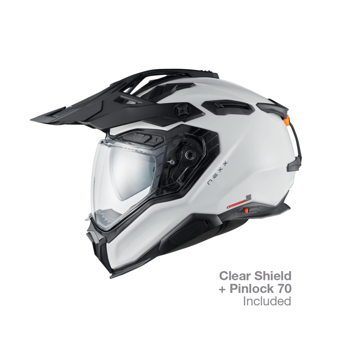 Адвенчър каска NEXX X.WED3 PLAIN WHITE