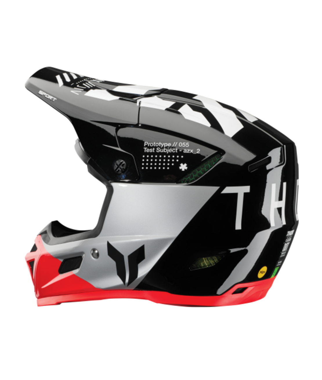 Мотокрос каска THOR REFLEX SPORT STRIKE BLACK/RED MIPS