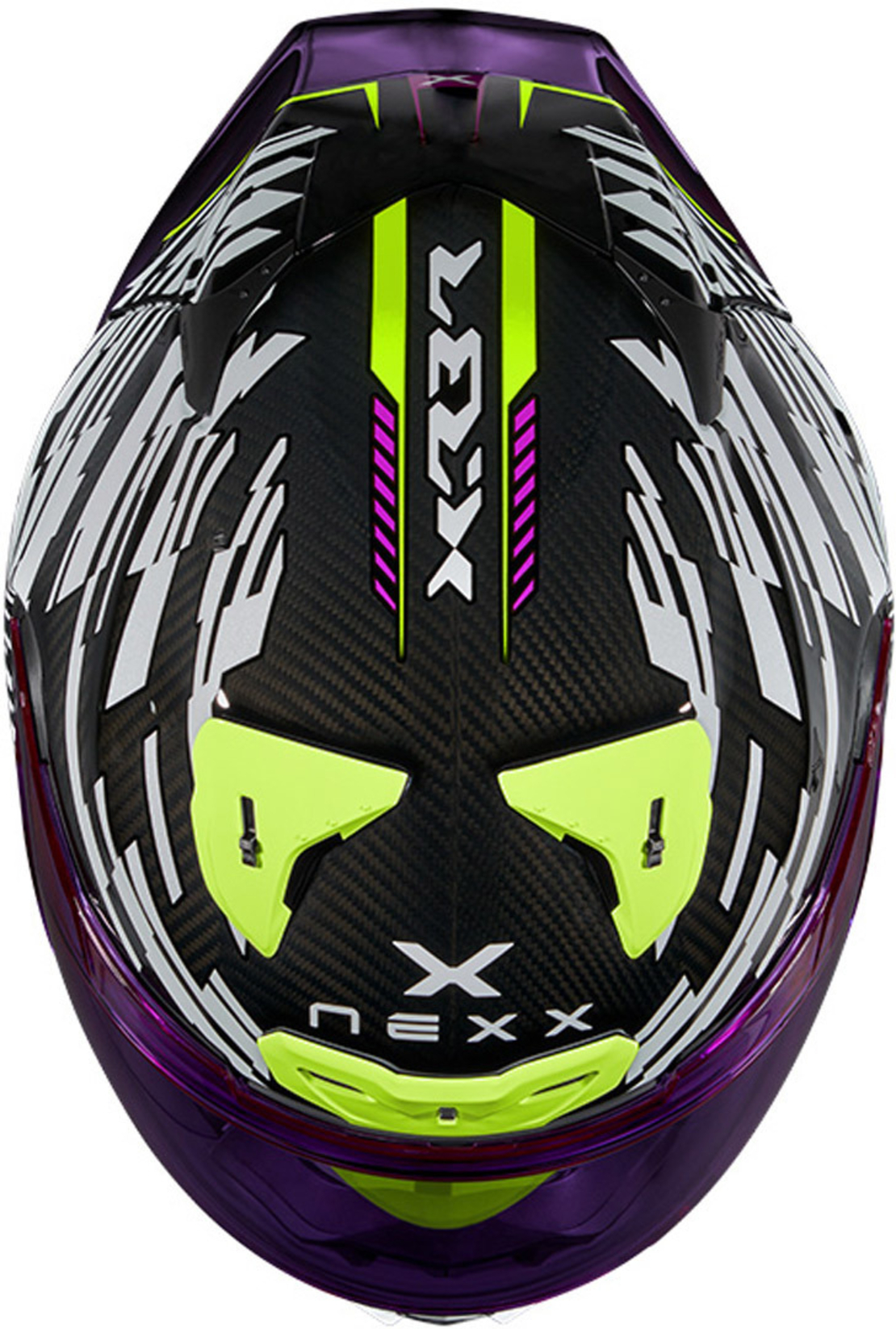 Каска NEXX X.R3R GLITCH RACER WHITE/NEON