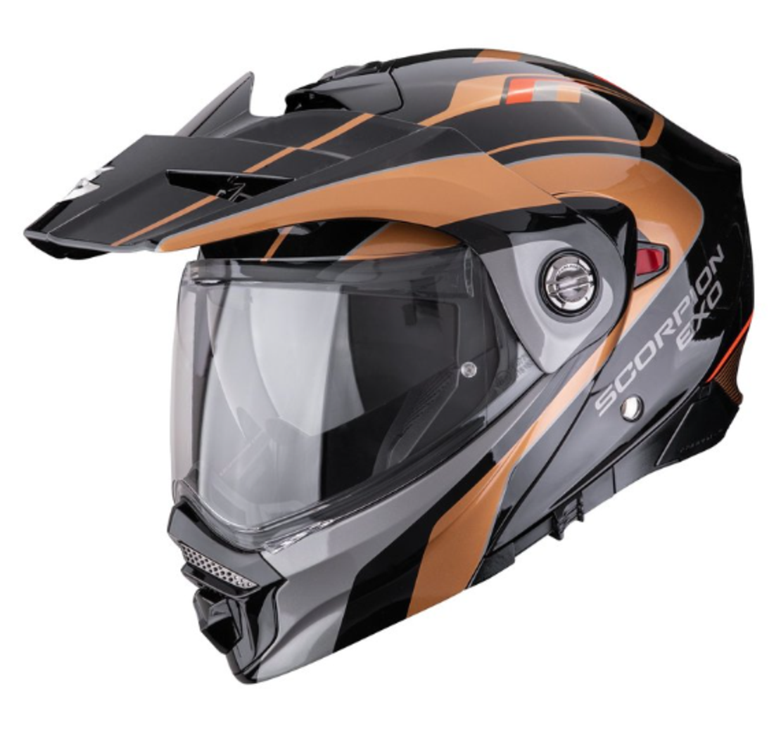 Каска SCORPION ADX-2 SOLID KAMPS Black-Copper