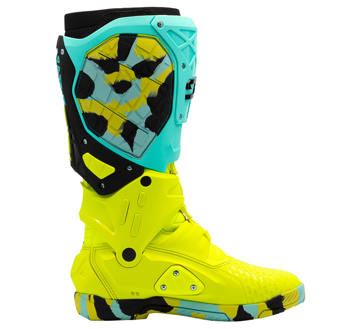 Мотокрос ботуши SIDI CROSSAIR X MINT/FLUO YELLOW
