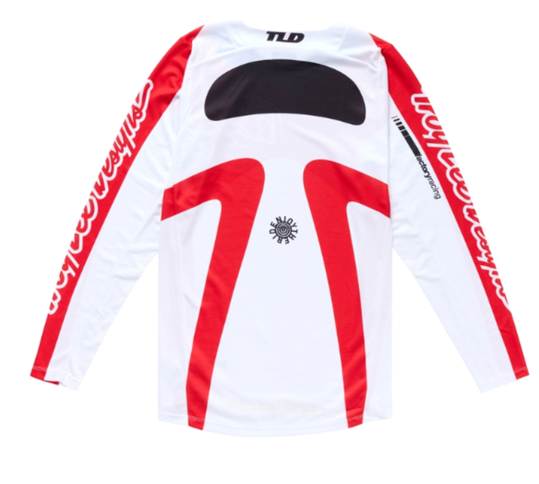Мотокрос джърси TROY LEE DESIGNS GP Pro  Frames Jersey - White/Red