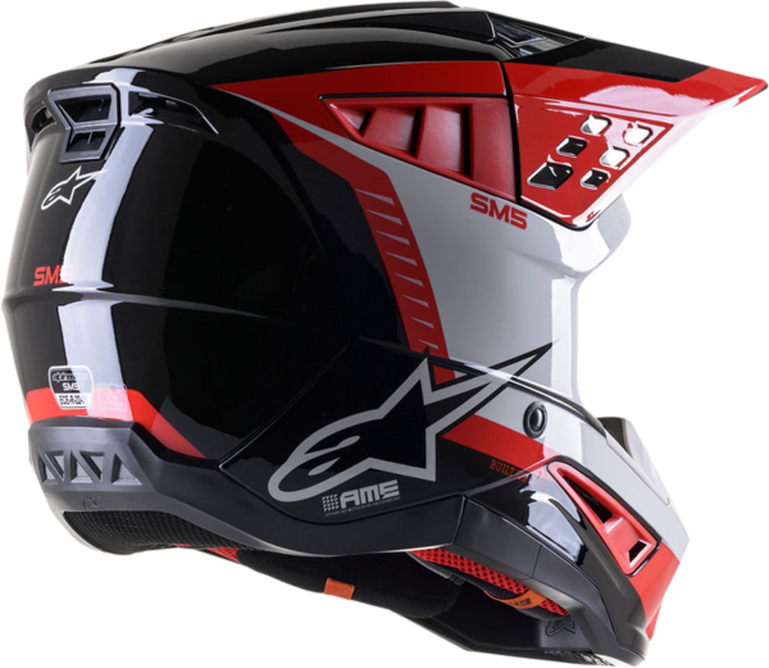Мотокрос каска ALPINESTARS SM5 BEAM BLACK/GRAY/RED