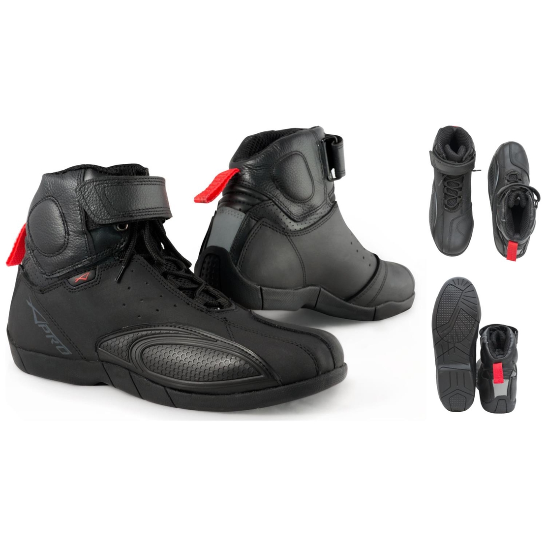 Мото боти A-PRO PUSHER BLACK