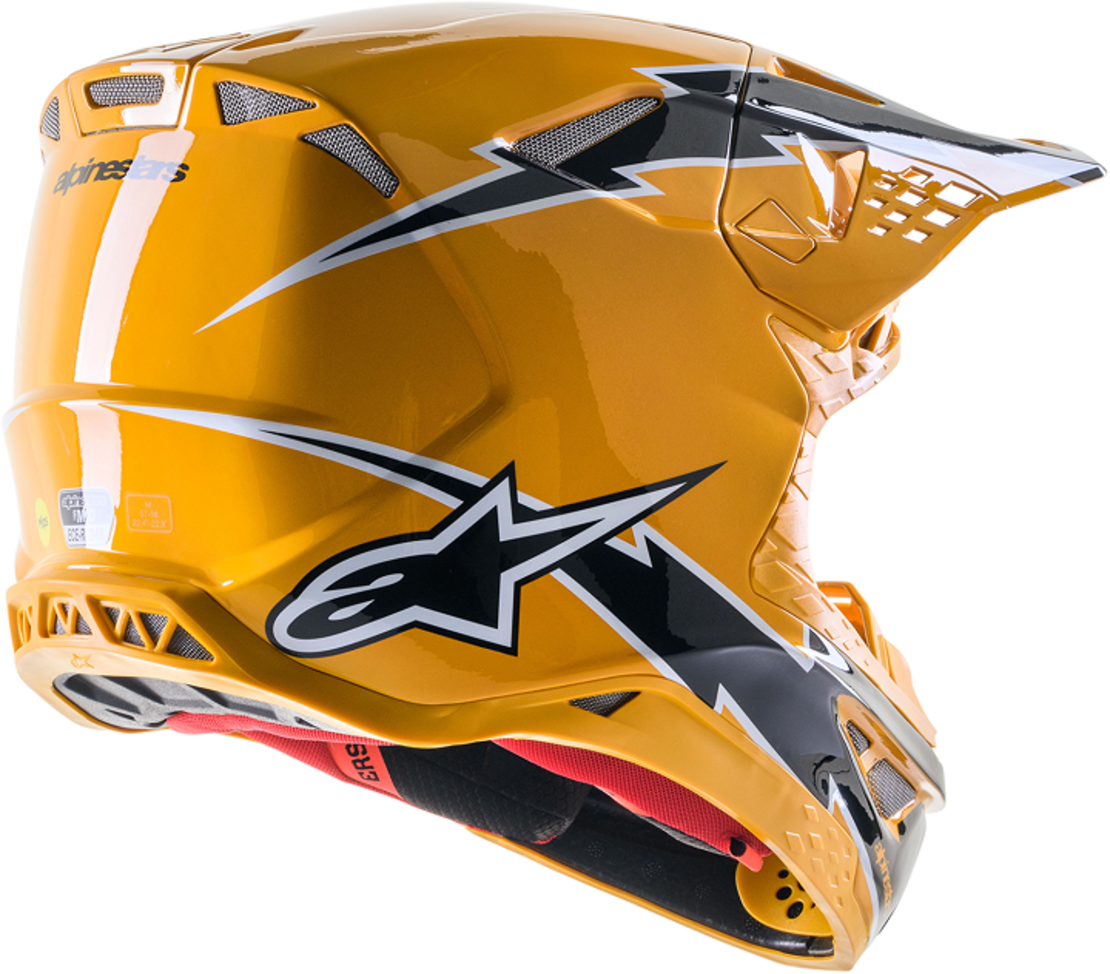 Мотокрос каска ALPINESTARS SM10 AMP BLK/YL