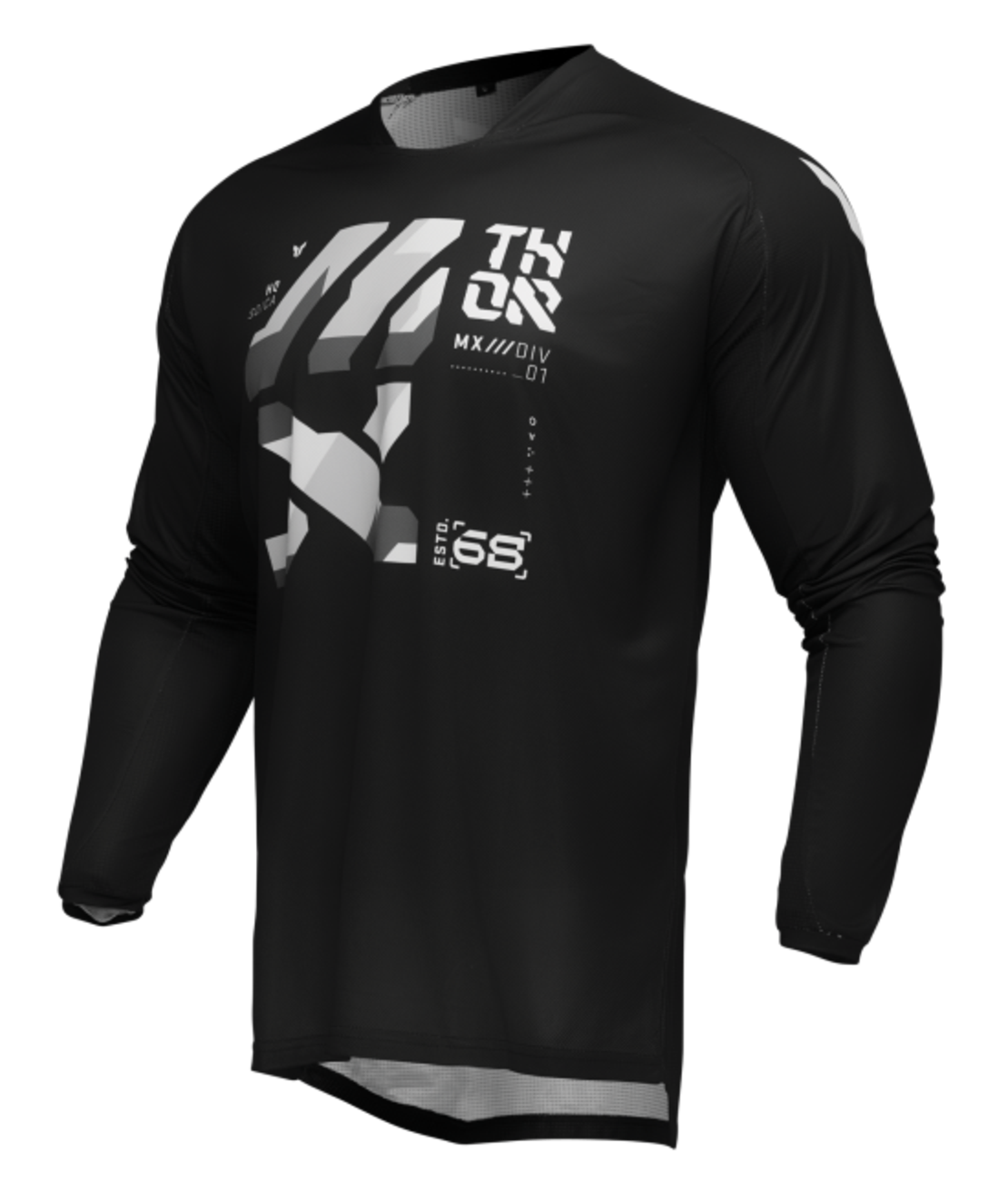 Мотокрос джърси THOR LAUNCHMODE BRAVE BLACK