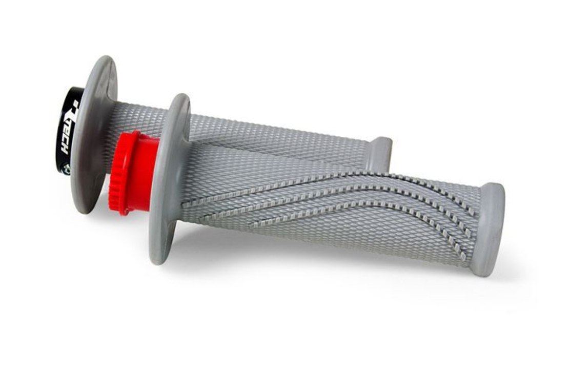 Ръкохватки RACETECH R20 Lock On Grips Half Waffle BETA 20 (Grey)