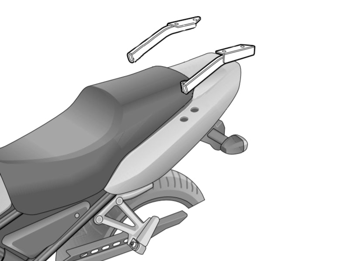 Монтажен комплект за куфари SHAD TOP MASTER YAMAHA FAZER 600 01