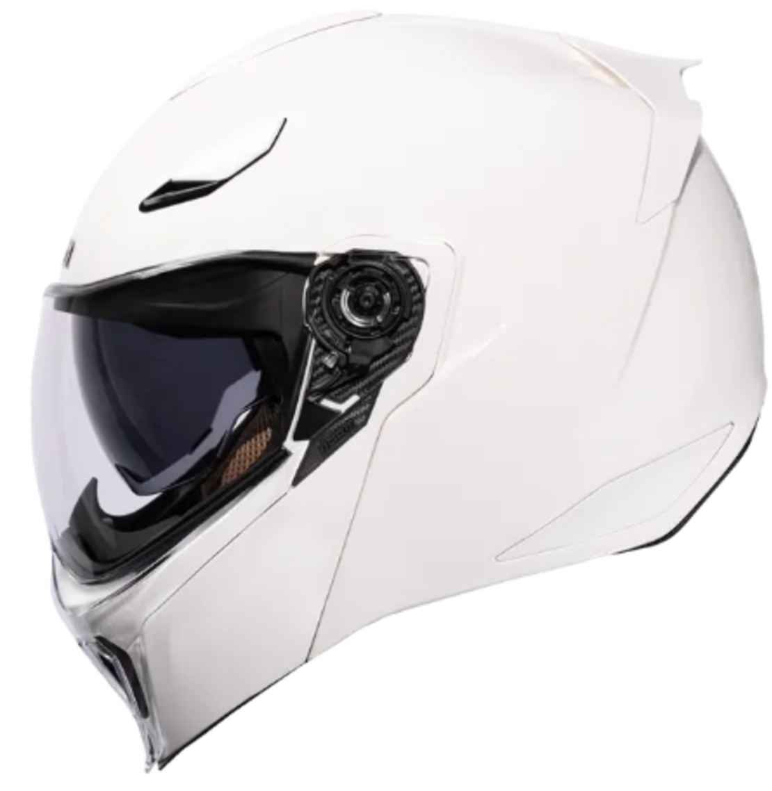 Отваряема каска ICON Threshold™ Solid Modular WHITE GLOSS