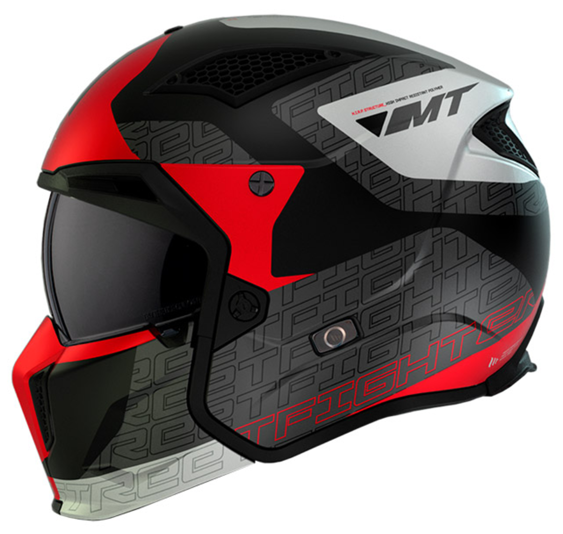 КАСКА MT STREETFIGHTER S TOTEM B15 MATT PEARL RED
